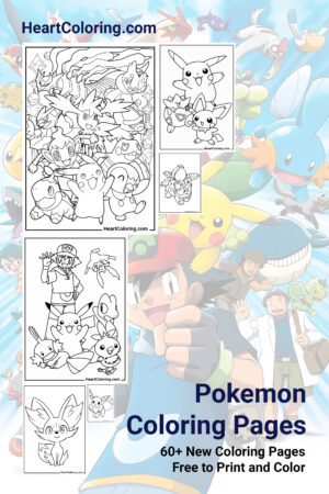 Free Pokemon coloring pages to print on A4