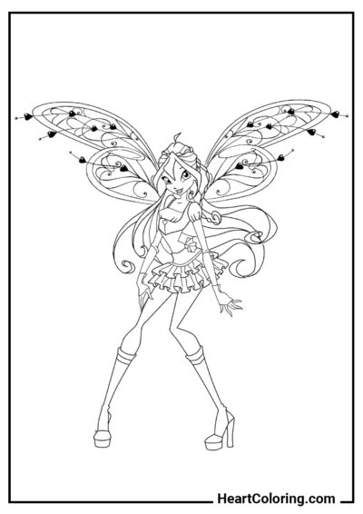 Bloom Believix - Winx Club Coloring Pages