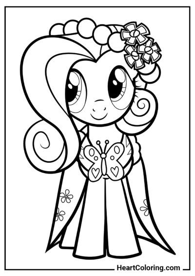 Tímida Pinkie Pie - Dibujos de My Little Pony para Colorear