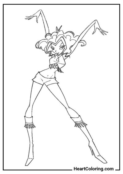 Orageux - Coloriage Winx Club