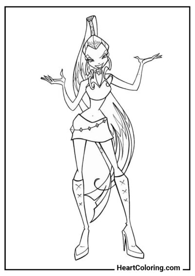 Princess Icy - Winx Club Coloring Pages