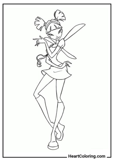 Beauty Musa - Winx Club Coloring Pages