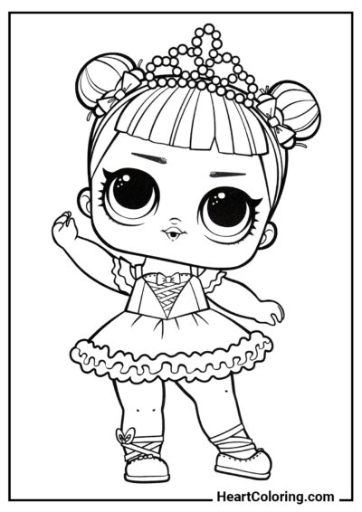 L.O.L Ballerina - Coloring Pages for Girls