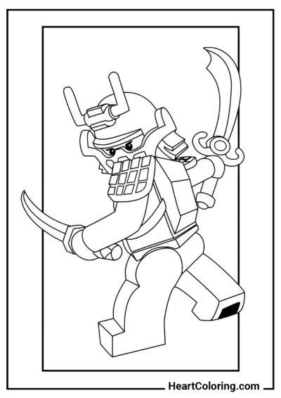 Samouraï Ninjago - Coloriages LEGO Ninjago