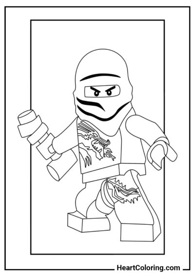 Zane Courageux - Coloriages LEGO Ninjago