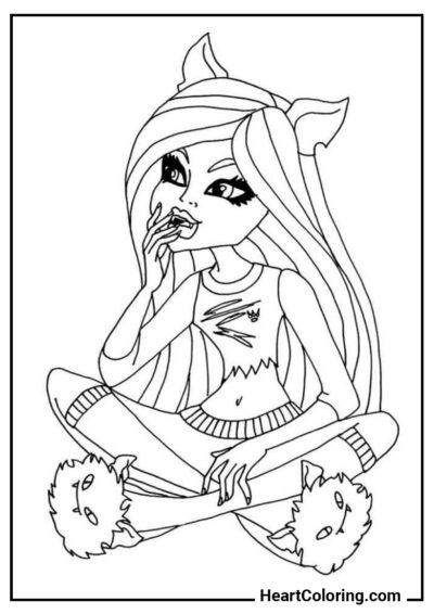 Clawdeen Wolf - Coloriages pour Filles