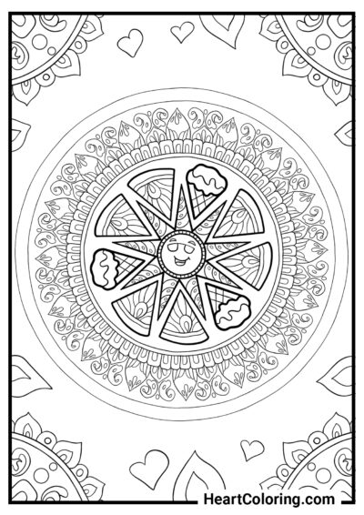 Beautiful sunshine - Summer Coloring Pages