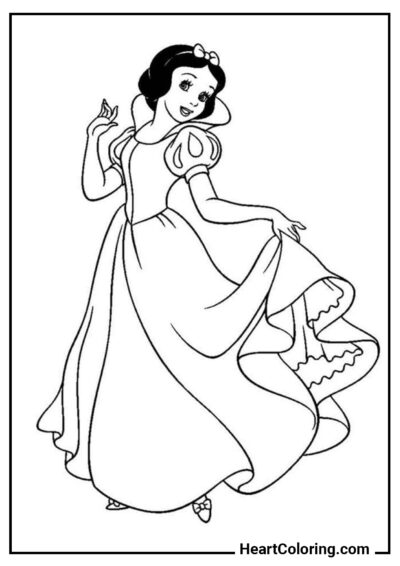 Blanche-Neige - Coloriages pour Filles