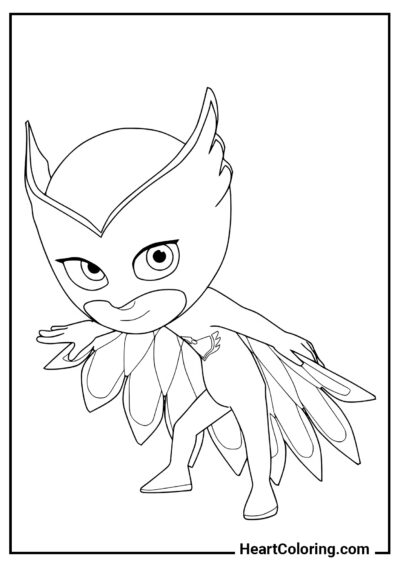 Curtsey Owlette - PJ Masks Coloring Pages