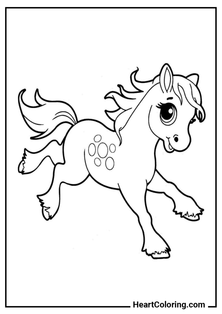Horse and Pony Coloring Pages: 50+ Images to Download and Print