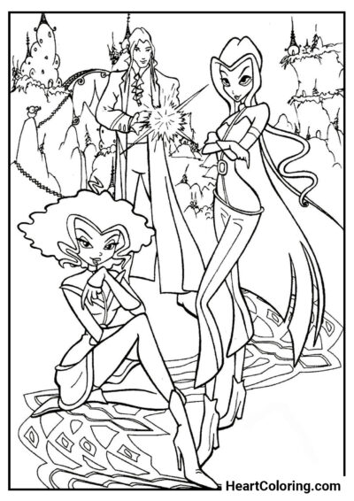 Trix’s Cunning - Winx Club Coloring Pages