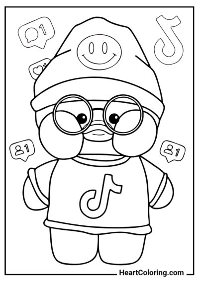 Queen of tiktok - Coloring Pages for Girls