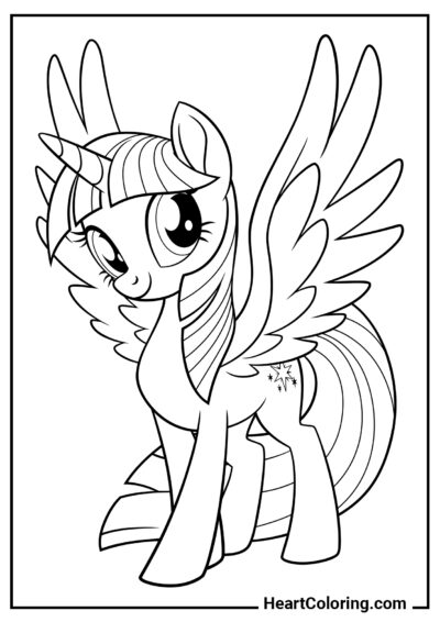 Twilight Sparkle - Dibujos de My Little Pony para Colorear