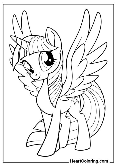 Twilight Sparkle - Dibujos de My Little Pony para Colorear