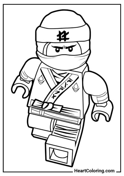Cole beim Turnier - LEGO Ninjago Ausmalbilder