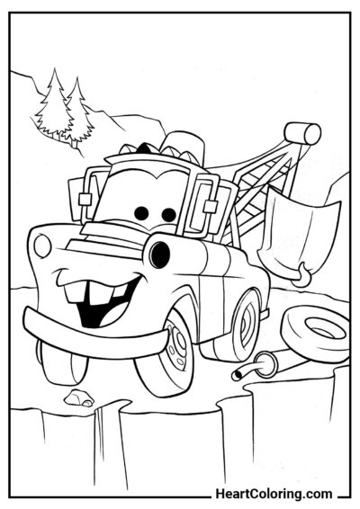 Mater’s Favorite Hood - Coloring Pages for Boys