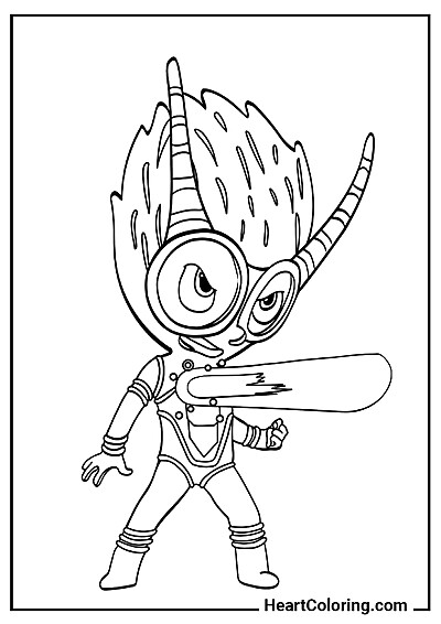 Świetlik – postać koncepcyjna Kolorowanka Świetlik – postać koncepcyjna — darmowe pliki PDF i JPG