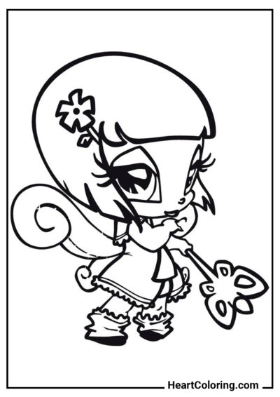 Pixie Lockette - Winx Club Coloring Pages