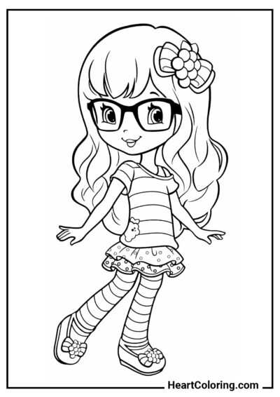 Elegant girl - Coloring Pages for Girls