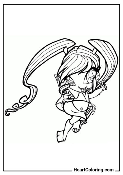 Pixie Chatta - Winx Club Coloring Pages