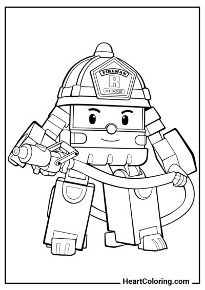 Robocar Roy - Coloring Pages for Boys