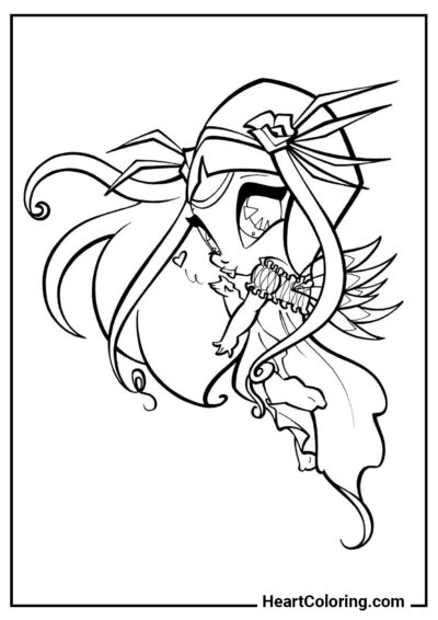 Amour des Pixies - Coloriage Winx Club