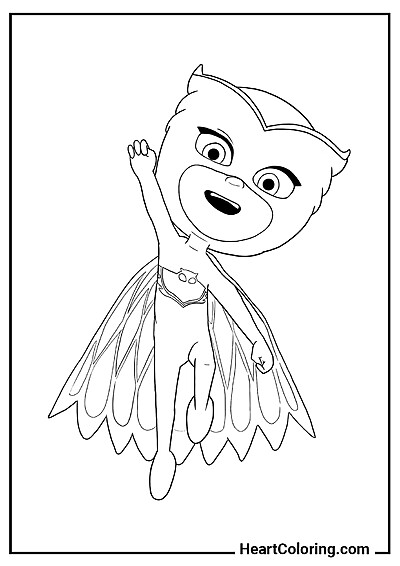 Radosna Sówka Kolorowanka online: Radosna Sówka — baw się teraz