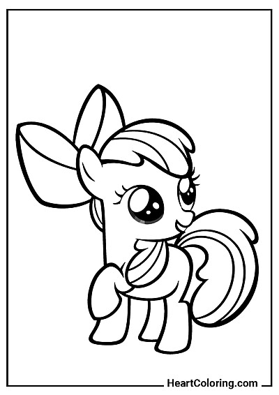 Oryginalna kolorowanka Apple Bloom — pobierz i wydrukuj