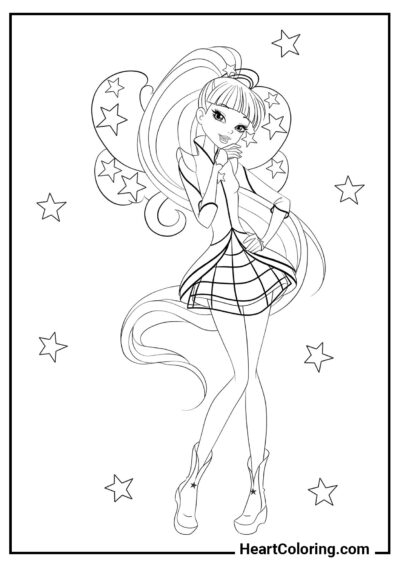 Musa Cosmix - Winx Club Coloring Pages