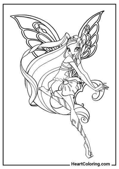 Enchantix Stella - Coloriage Winx Club