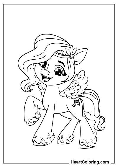 Wesoła Pipp Petals — kolorowanka z kategorii "Kolorowanki My Little Pony"