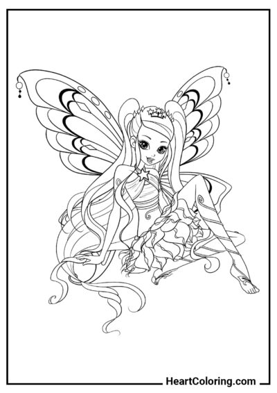 Stella saison 8 - Coloriage Winx Club