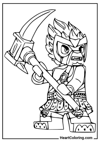 Personaggio di Ninjago con falce - Disegni di LEGO Ninjago da Colorare