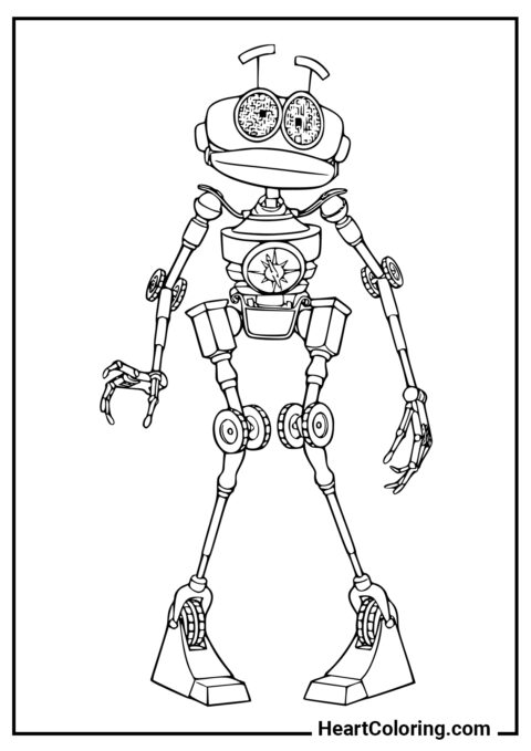Navegador Bioeletrônico - Desenhos de Robôs para Colorir