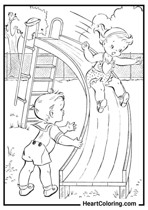 Playground - Summer Coloring Pages