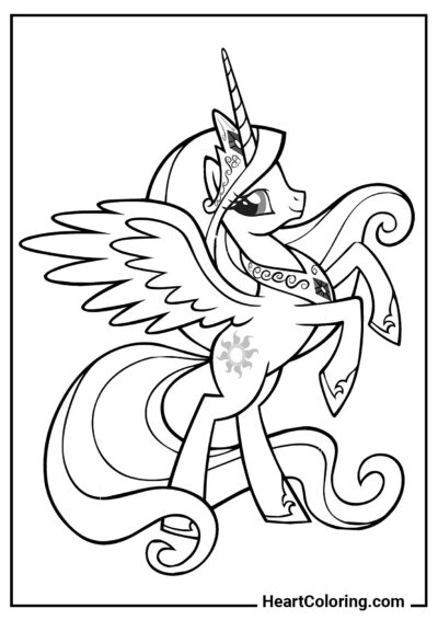 Princesa Celestia - Dibujos de My Little Pony para Colorear