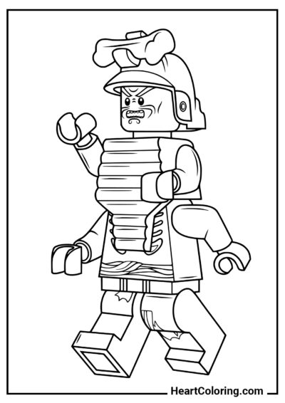 Garmadon mit seltsamem Helm - LEGO Ninjago Ausmalbilder