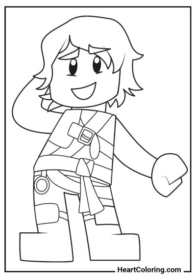 LEGO Ninjago Lloyd - LEGO Ninjago Coloring Pages