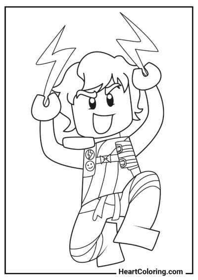 Jay de LEGO Ninjago - Desenhos de LEGO Ninjago para Colorir