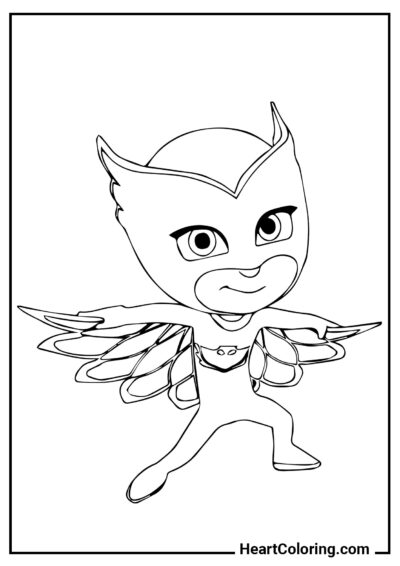 Owlette - PJ Masks Coloring Pages