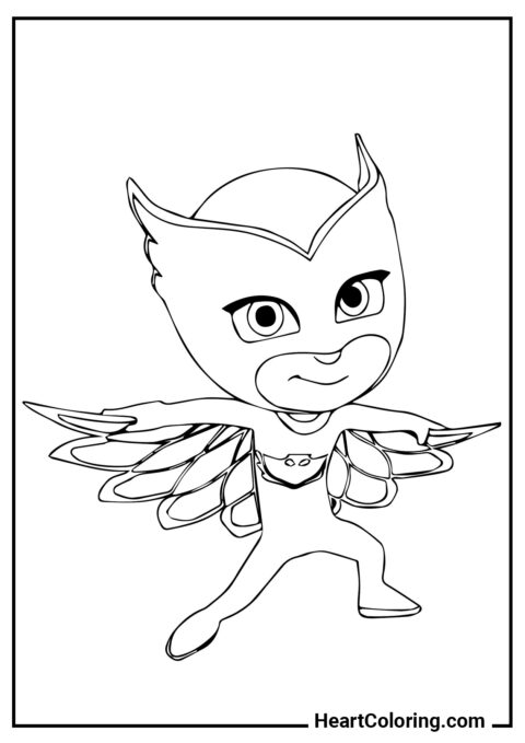 Owlette - Coloriages Pyjamasques