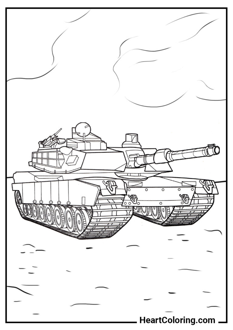 Tank Coloring Pages: Print on A4 and Download