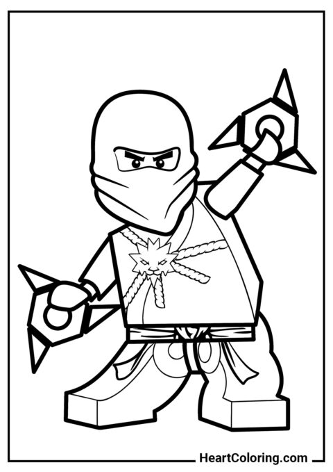 Zane - Coloriages LEGO Ninjago