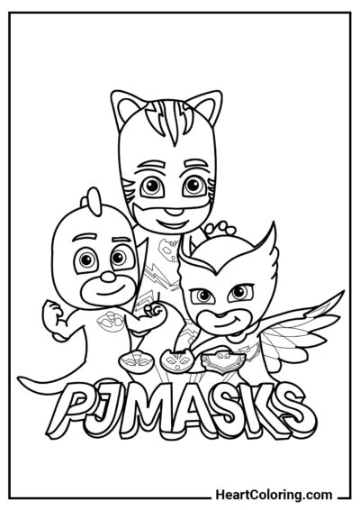 PJ Masks - Dibujos de PJ Masks para Colorear