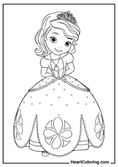 A Princesa Sofia - Desenhos para Colorir para Meninas