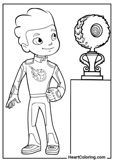 Winner’s Cup - Blaze and the  Monster Machines Coloring Pages