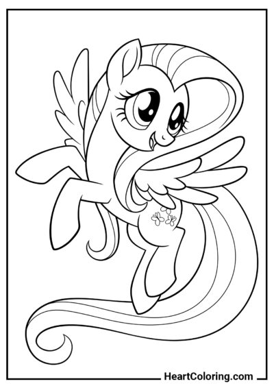 Fluttershy - Dibujos de My Little Pony para Colorear