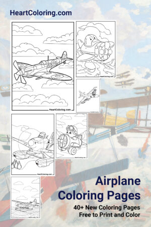 Airplane Free Coloring Pages