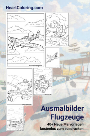 Ausmalbilder Flugzeuge