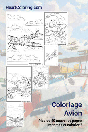 Coloriage Avion